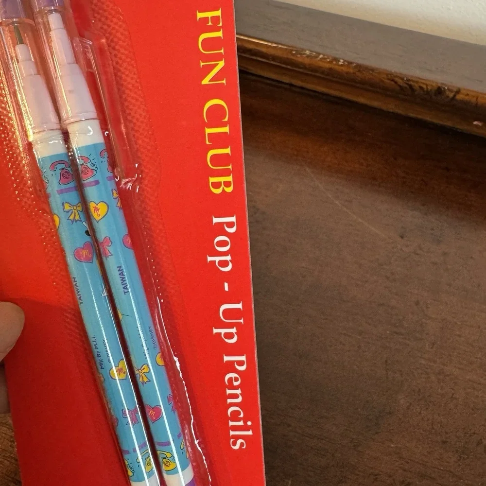 NOS Vintage Mickey For Kids Fun Club Pop Up Pencil With Eraser.  Taiwan